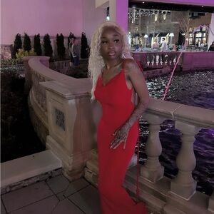 Elegant Red Evening Gown